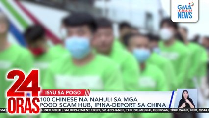 100 Chinese na nahuli sa mga POGO scam hub, ipina-deport sa China | 24 Oras