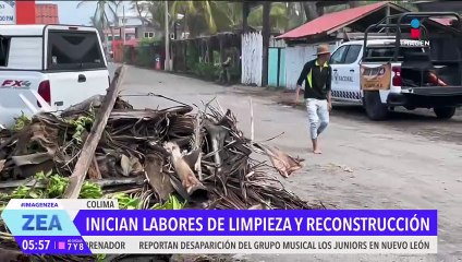Inician labores de limpieza en Colima tras el paso de la tormenta tropical Dalila