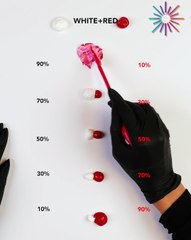 How to mix perfect pink tones with red and white 💓