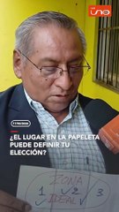 ¿EL LUGAR EN LA PAPELETA PUEDE DEFINIR TU ELECCIÓN?