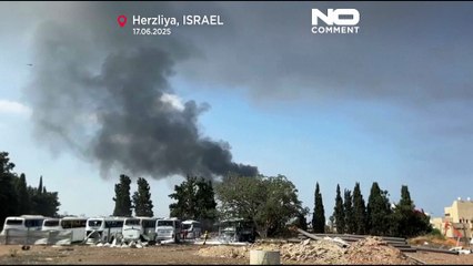 Crater in Herzliya After Overnight Iranian Attack 🚨