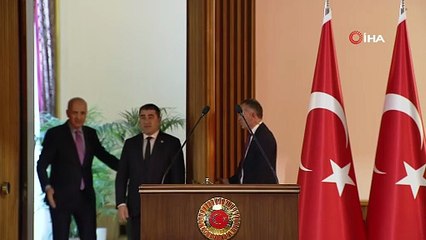 TBMM başkanı Kurtulmuş,  Gürcistan Meclis başkanı Shalva  Papuashvili ile görüştü