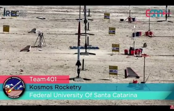 VÍDEO: Foguete de estudantes da UFSC conquista troféus em competição internacional nos EUA