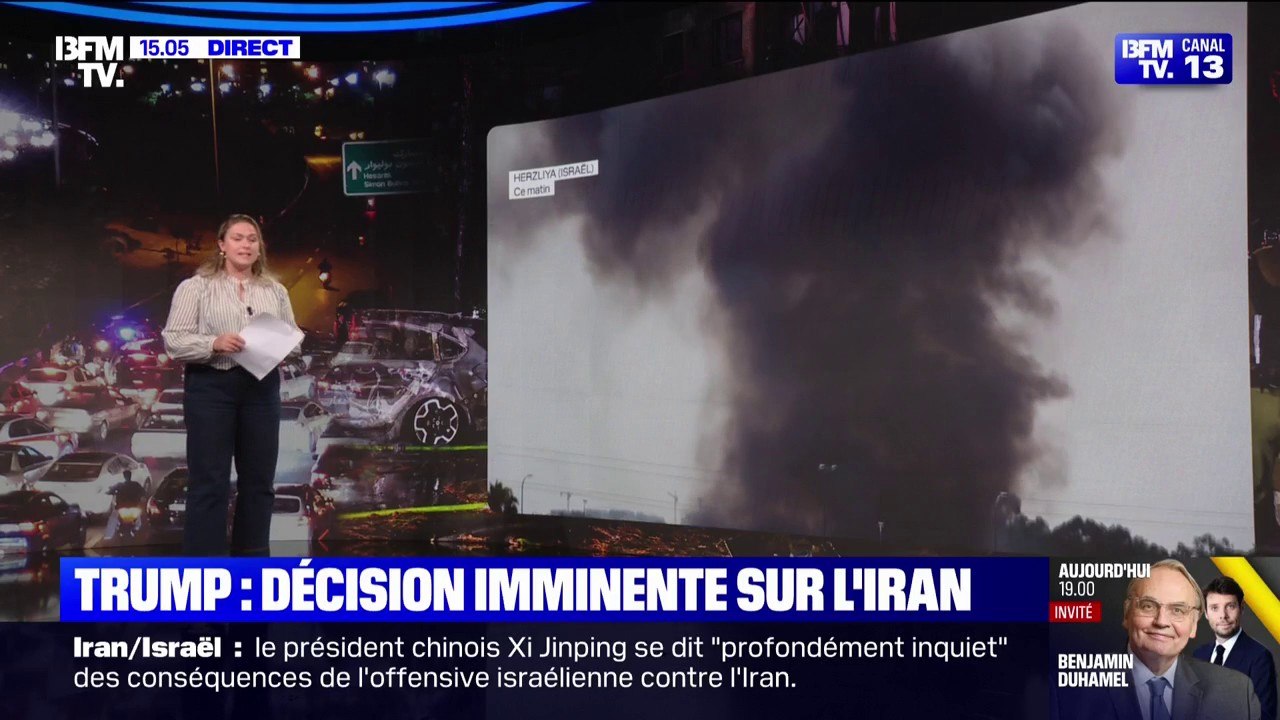 Frappes à Tel-Aviv, chaos à Téhéran: les images du 5e jour de conflit entre Israël et l'Iran