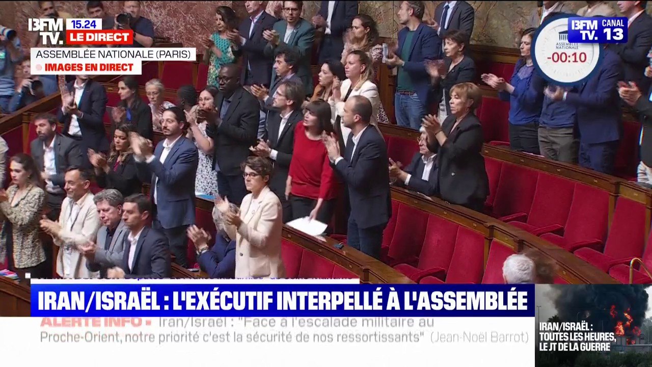 Guerre Iran/Israël: passe d'armes entre Alma Dufour (LFI) et Jean-Noël Barrot, ministre des Affaires étrangères à l'Assemblée nationale