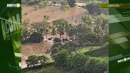 El Río Grande se desbordó en Donmatías y dejó familias damnificadas
