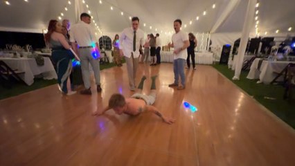 Man Lands on His Face While Attempting Front Flip at Wedding Reception