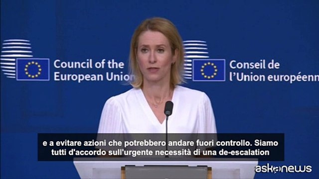 Israele-Iran, la Ue: Lavorare con la diplomazia per de-escalation