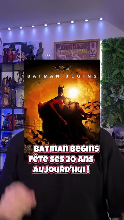 🦇 Batman Begins a 20 ANS 🎬 Le film culte avec Christian Bale sorti en 2005 fête ses 20 ans !