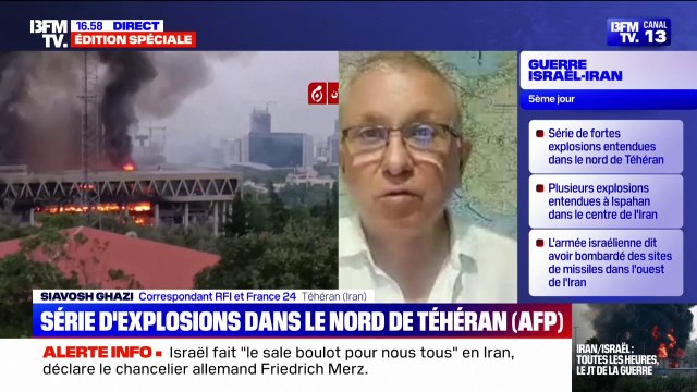 Conflit entre Israël et l'Iran: plusieurs fortes explosions ont été entendues dans le nord de Téhéran