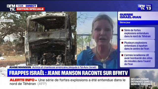 C'était un choc pour nous tous , témoigne Jeane Manson, actrice et chanteuse américaine, bloquée à Tel-Aviv (Israël) au cœur du conflit