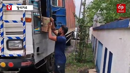 ભેસાણ ચોકડી પાસે ટ્રકમાંથી પોણા કરોડનો દારૂ ઝડપાયો, હરિયાણાના શખ્સે ટ્રકમાં બનાવ્યું હતું ચોરખાનું