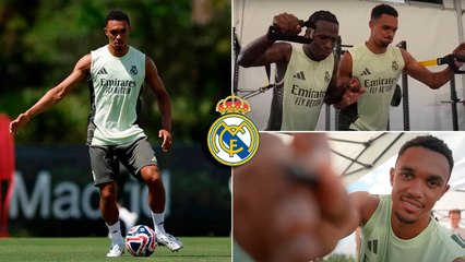 Alexander-Arnold sobre sus primeros entrenamientos con el Real Madrid: "Son estrellas; estoy disfrutando"