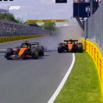 Lando Norris se disculpó por esta colisión con su compañero Oscar Piastri