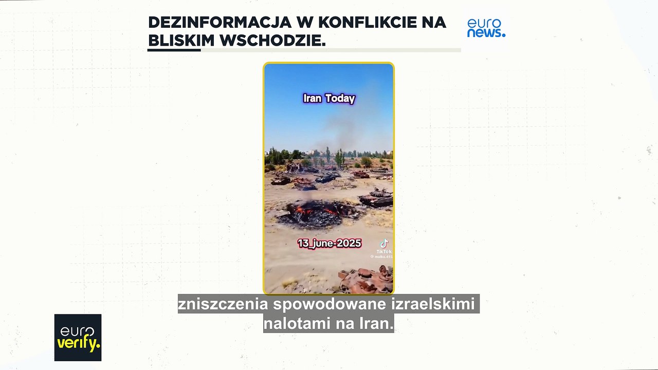 W sieci krąży wiele fałszywych nagrań wideo w związku konfliktem izraelsko-irańskim