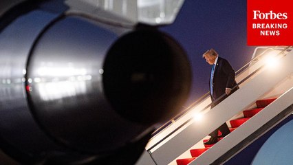President Trump Arrives At JBA After Leaving G7 Summit Early