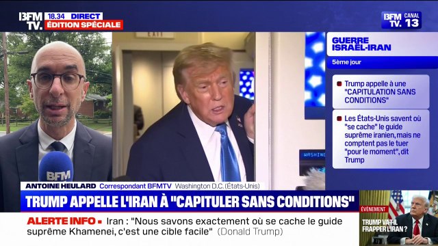 Israël-Iran: Donald Trump affirme que les États-Unis savent où se cache le guide suprême iranien, mais ne comptent pas le tuer pour le moment