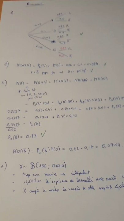 Correction Exercice 1 (partie 2) Sujet de Maths Jour 1 en Métropole tombé le 17/06/25.Probabilité, Loi Binomiale, Variables aléatoires et Bienaymé Tchebychev.#bac #bac2025 #proba #probabilite #mathspe #terminale #bienaymetchebychev