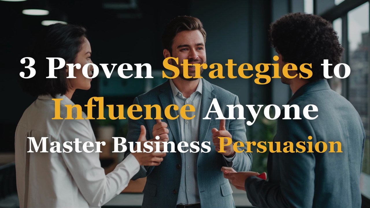 3 Proven Strategies to Influence Anyone – Master Business Persuasion