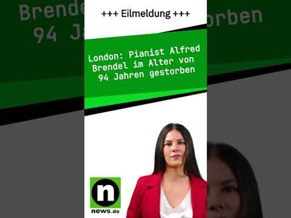 Pianist Alfred Brendel im Alter von 94 Jahren gestorben