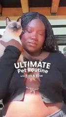 Chillest Cat Ever Loves Spa Days With His Mom 💆‍♀️🐾 #PetGoals