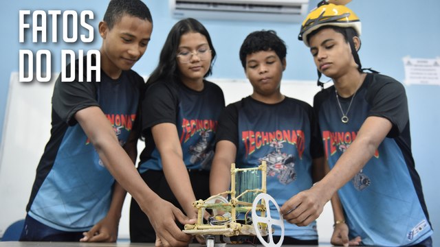 Com bambu e miriti, estudantes de escola pública criam projeto de cadeira de rodas automática