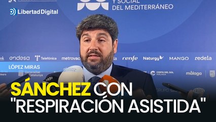 López Miras: "Sánchez está con respiración asistida y debe convocar elecciones"