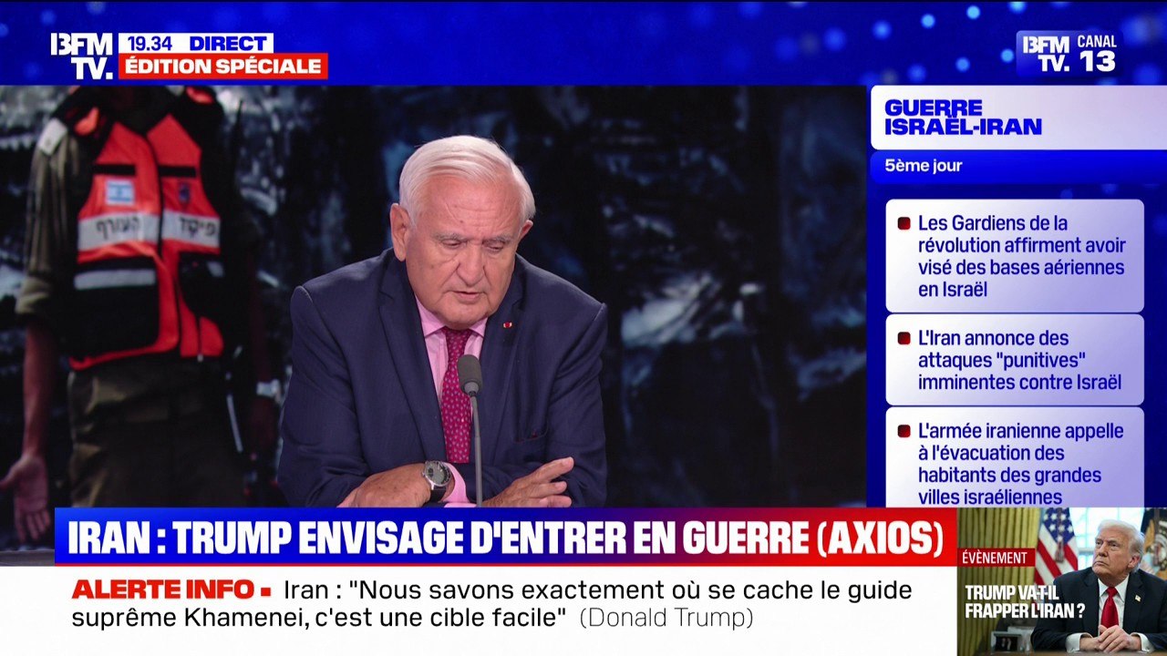 Iran-Israël: "Je ne vois pas aujourd’hui les États-Unis s’engager dans une escalade", affirme Jean-Pierre Raffarin, ancien Premier ministre et ex-président de la commission des Affaires étrangères du Sénat