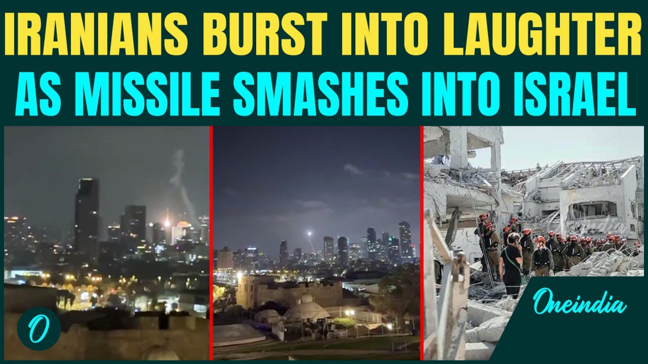 Iranians MOCK Israel as Missile Evades Iron Dome, Explodes| Watch Missile Nosedive Inside Israel