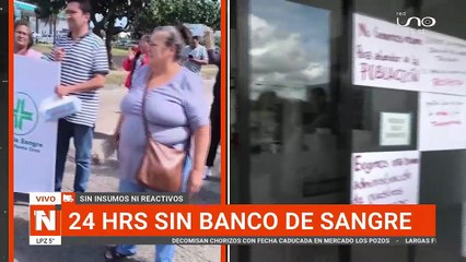 24 horas sin Banco de Sangre en Santa Cruz