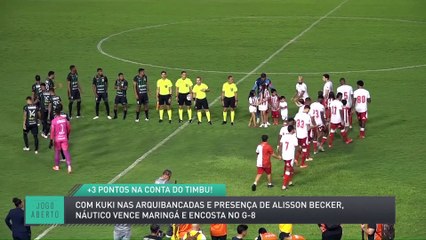 Com Kuki nas arquibancadas e presença de Alisson Becker, Náutico vence Maringá e encosta no G-8