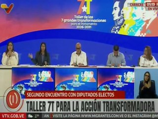 Intervención de la Vicepresidenta Delcy Rodríguez en el Taller 7T para la Acción Transformadora