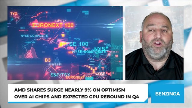 AMD Shares Surge Nearly 9% On Optimism Over AI Chips And Expected GPU Rebound In Q4
