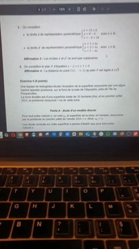 Corrigé Exercice 4 Suite et Équations Différentielles Sujet Bac de Maths Métropole J1 2025 ❄️