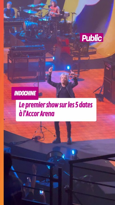 Indochine, 44 années sur scène, le show pour les 5 dates à Paris dans le cadre de l'Arena Tour. #indochine #actupeople