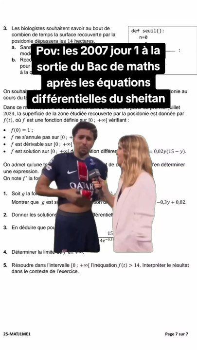 à la sortie du bac