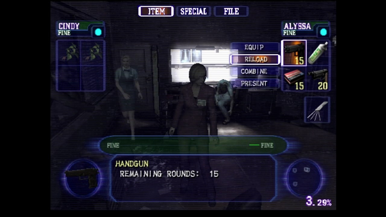 Resident Evil Outbreak - Alyssa Ashcroft Normal The Hive Scenario