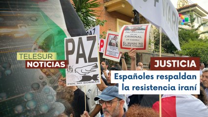 Madrileños rechazan la agresión israelí