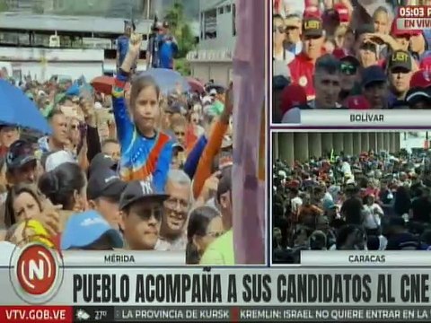 Candidatos a las alcaldías del estado Mérida realizaron su inscripción en el CNE