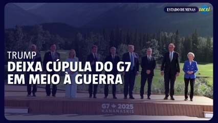 Trump deixa cúpula do G7 em meio à guerra no Oriente Médio