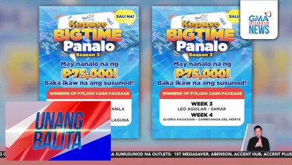 Kapuso Bigtime Panalo Season 3 winners (weeks 1-4) | Unang Balita
