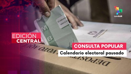 Se paraliza calendario electoral de consulta popular en Colombia