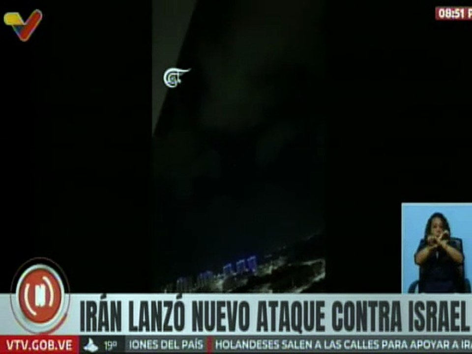 Misiles iraníes impactan contra objetivos militares en Tel Aviv como respuesta de legítima defensa