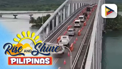PBBM, pinuri ng mga biyaherong patawid sa San Juanico Bridge dahil sa agarang pagkukumpuni sa tulay