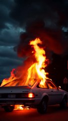 CARRO PEGANDO FOGO
