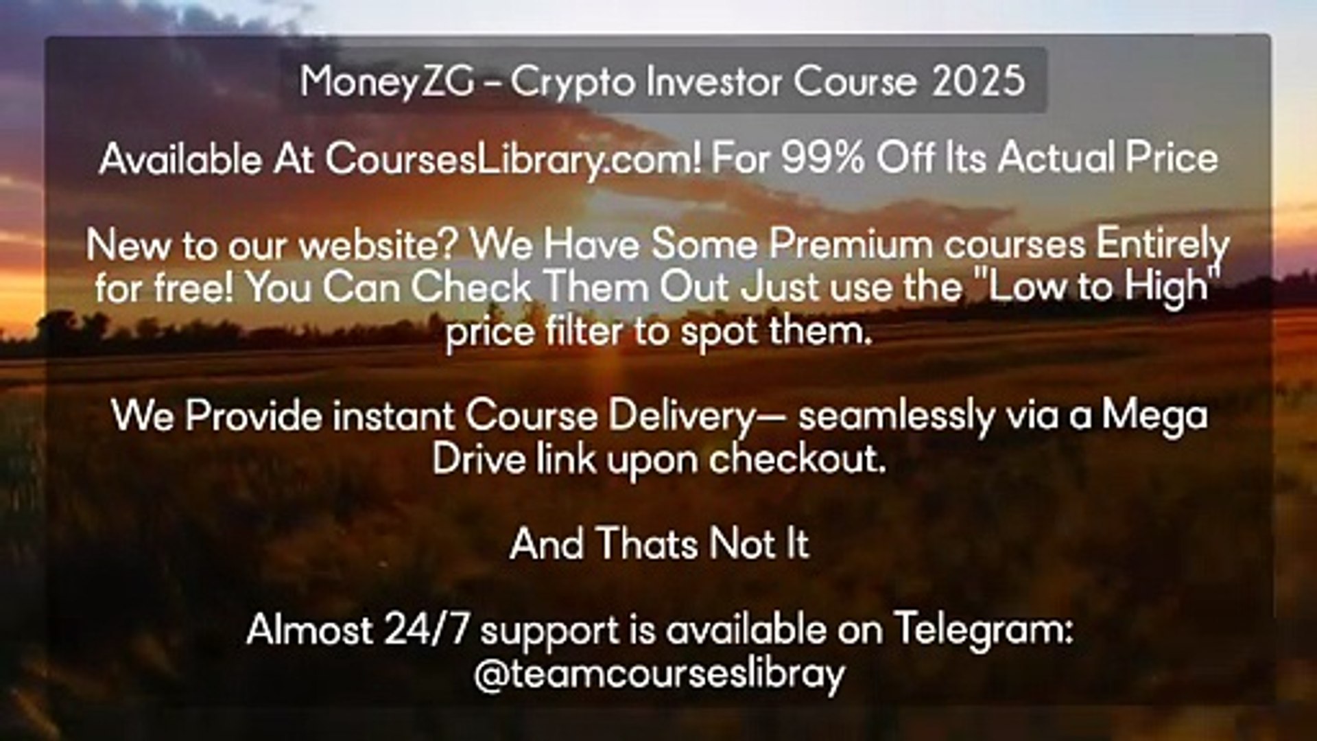 courseslibrary.com)MoneyZG – Crypto Investor Course 2025 - video Dailymotion