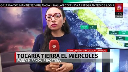 Tormenta tropical ‘Erick’ ganará fuerza en las próximas horas, señala Fabián Vázquez