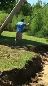 Rope Swings Never Fail to Disappoint!! 😂🌊#funny #afv #fall #fail