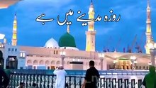 meri ulfat madine sa yu hi nahi mera aaka ka roza madina ma hai
