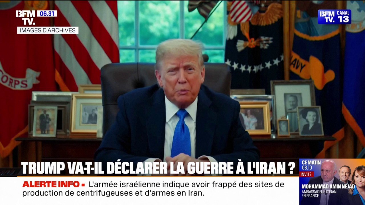 Israël-Iran: Donald Trump menace d'une intervention américaine dans le conflit et exhorte l'Iran à une "capitulation sans condition"